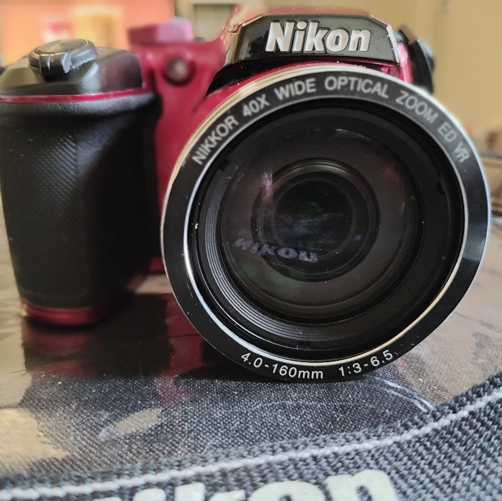 Nikon Vibrant Red Digital Camera with 40x Wide Optical Zoom